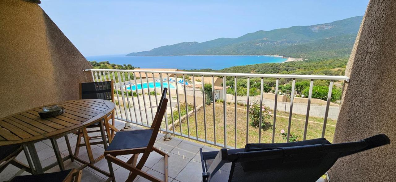 Chalereux T2 Vue Mer Et Piscine Alba Rossa Serra-di-Ferro  Eksteriør billede